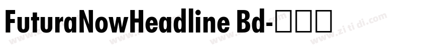 FuturaNowHeadline Bd字体转换